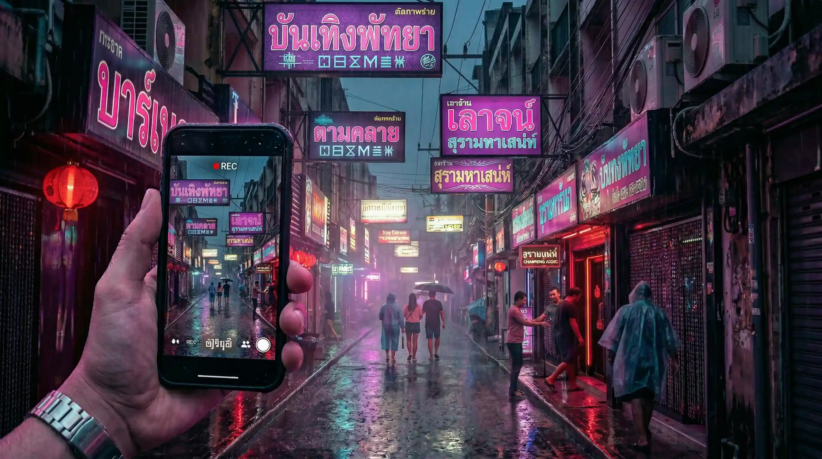 TimPaemi live streaming Pattaya nightlife from the villa